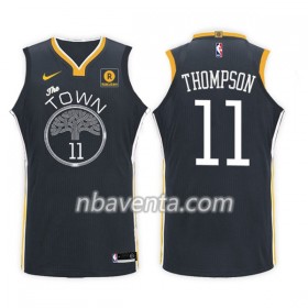Camiseta Hombre Golden State Warriors Klay Thompson 11 Nike 2017-18 Negro Swingman